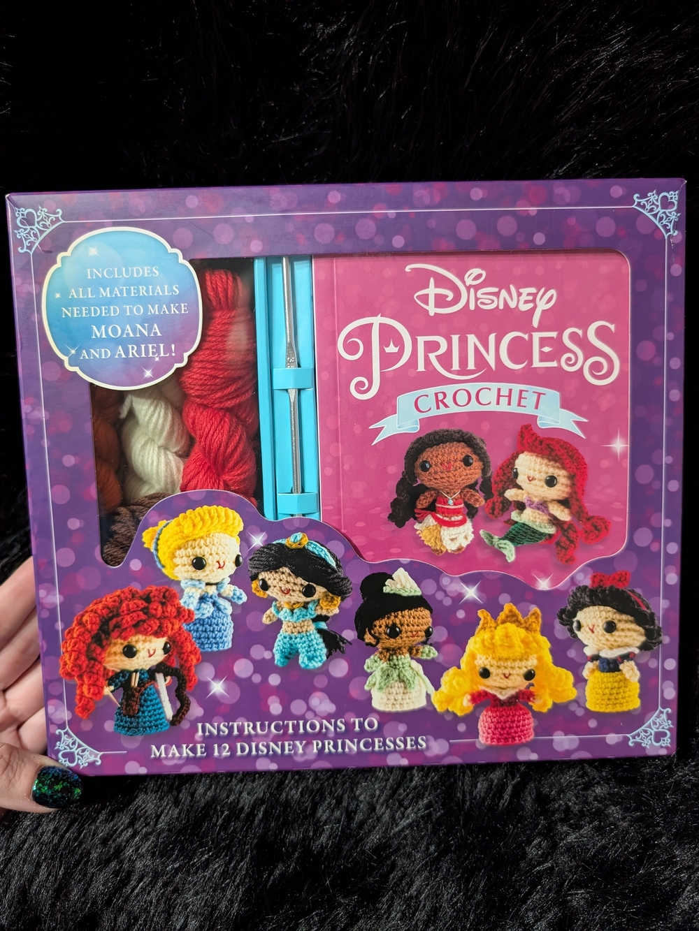 Disney Princess Crochet Kit - 6 Princess Patterns Included NWT
